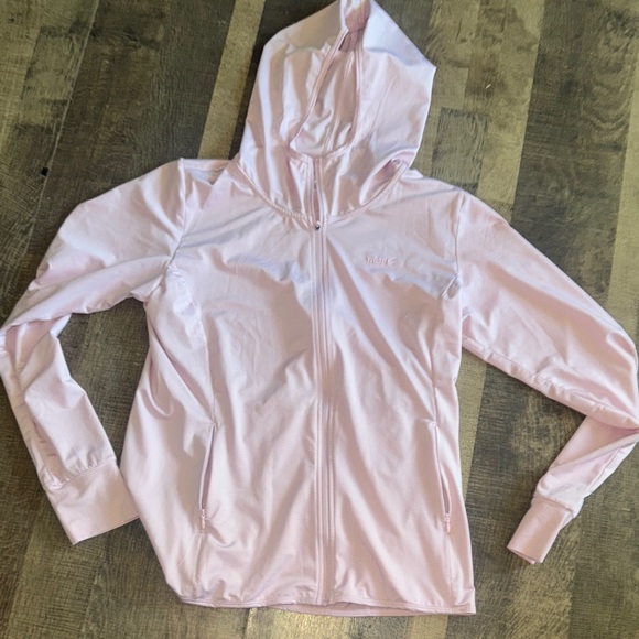 Mofiz Jackets & Blazers - Mofiz Activewear Women's Pink Hooded Sun Protection Jacket - Size L"